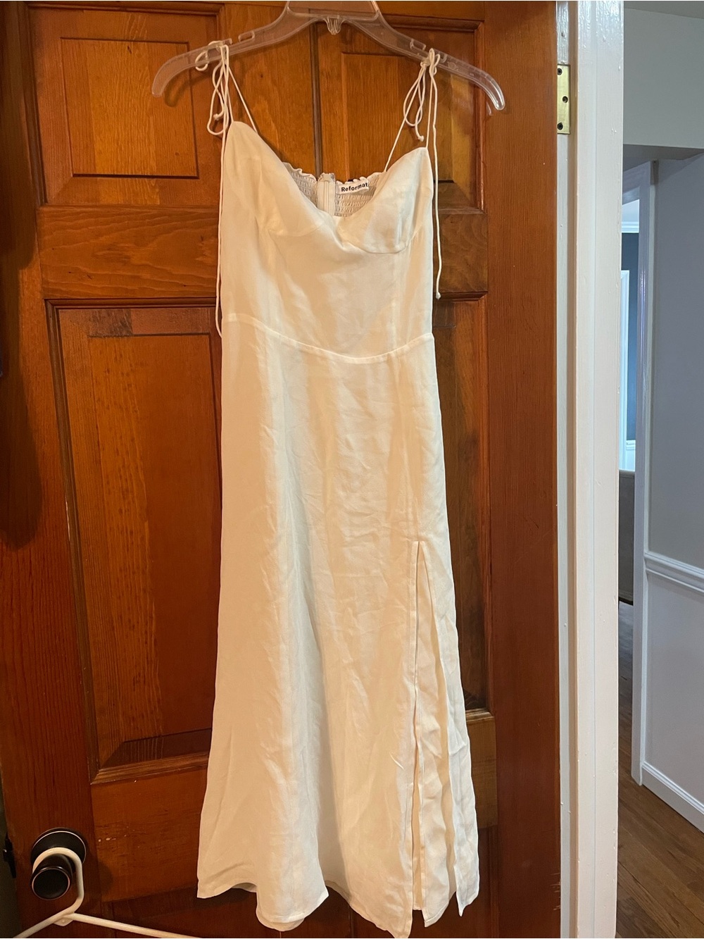 Reformation ivory Juliette Dress